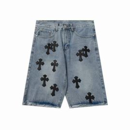 Picture of Chrome Hearts Short Jeans _SKUChromeHeartssz28-36oftx991914485